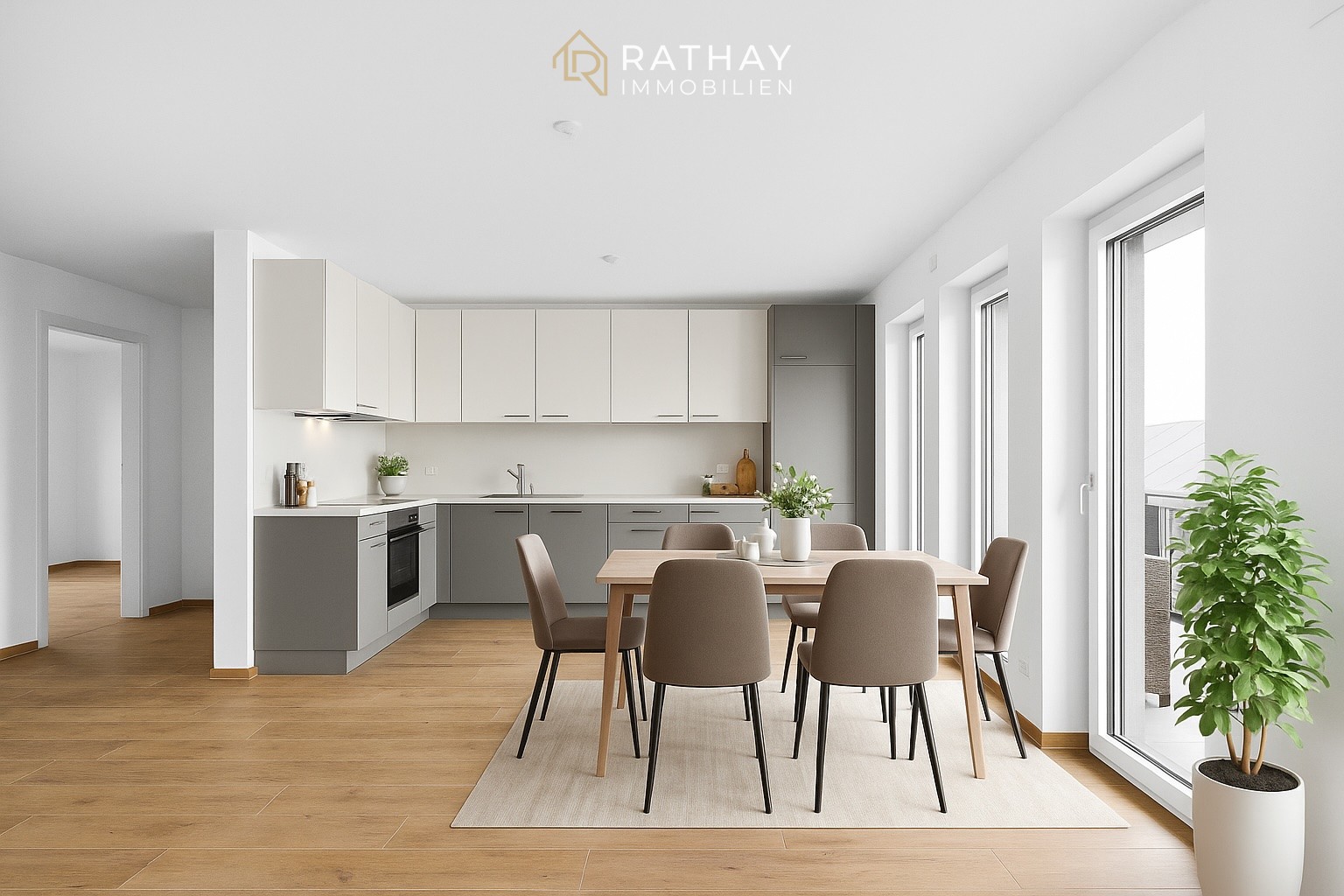 Read more about the article Barrierefrei: Stilvolle Neubauwohnung mit Aufzug und Balkon in ruhiger Lage