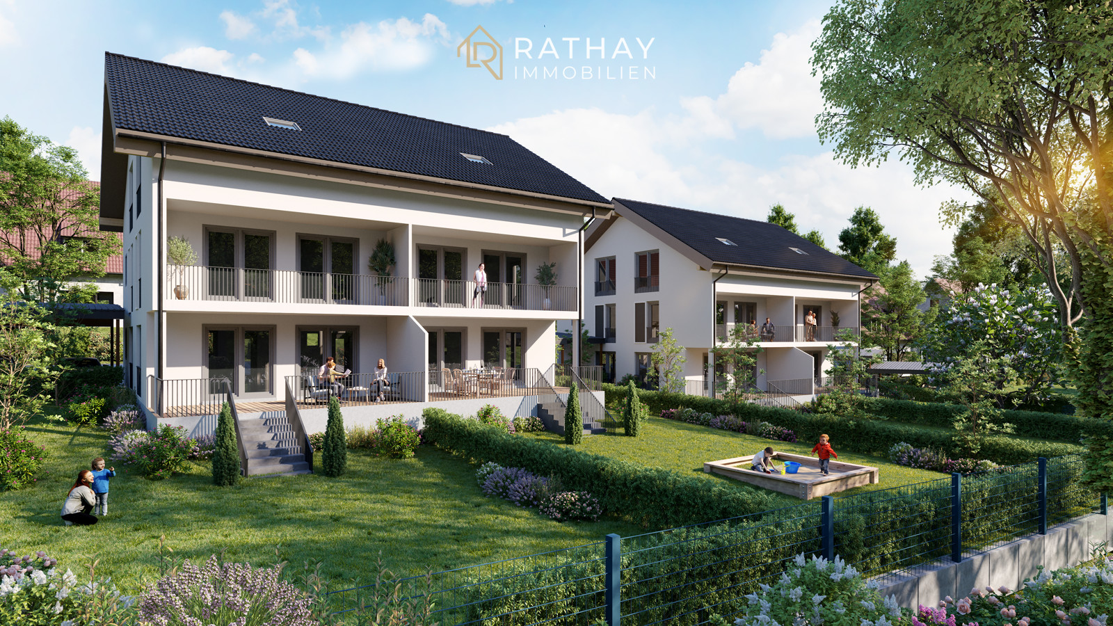 Read more about the article Nachhaltig Wohnen im Herzen von Rottenburg – Neubau-DHH in Holzmassivbauweise mit EH-40 Standard