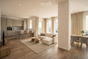 Visualisierung Wohn- und Essbereich