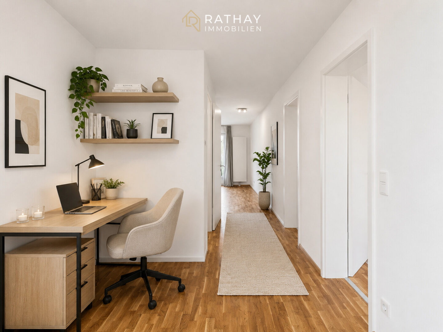 Mehr über den Artikel erfahren Stadtnah wohnen mit Komfort: 2-Zimmer-Erdgeschosswohnung mit Südterrasse & Tiefgarage